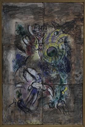 La Création de l'Homme, 1959, Ceramic by Marc Chagall